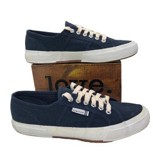 LIMITED Women's Navy Blue Canvas Sneakers Sz 10